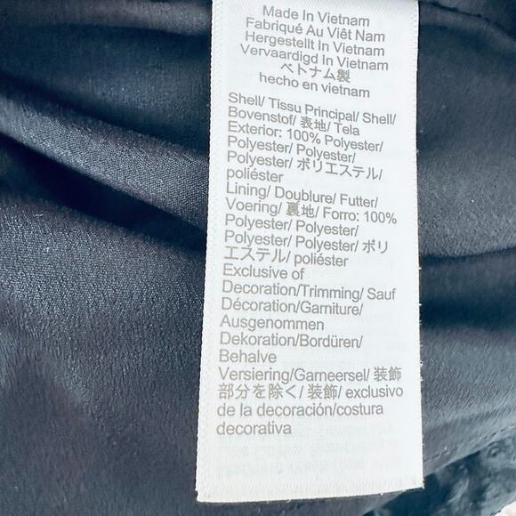 J. CREW Size 2 Floral Jacquard Strappy Tiered Mini Dress Black Party Holiday - Picture 8 of 11